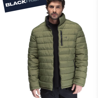 Parka Reversible Alerce Verde / Negro