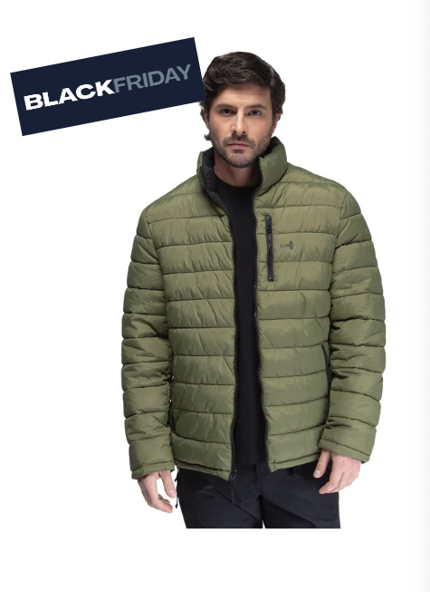 Parka Reversible Alerce Verde / Negro
